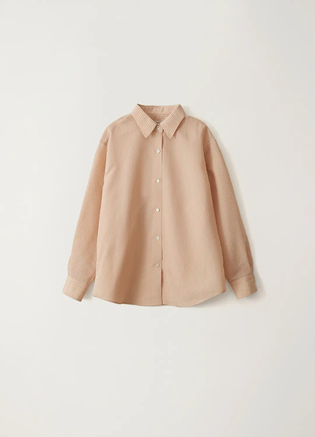 3RD / Oli classic stripe shirt (Beige pink)
