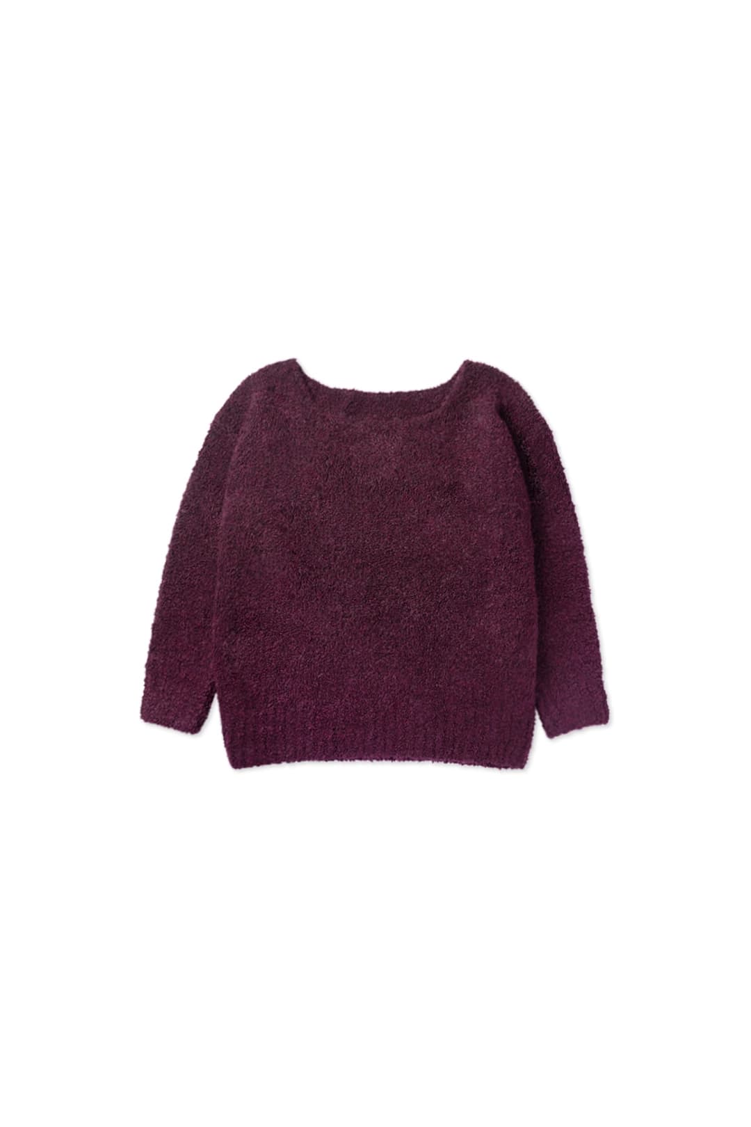 Blush boucle knit_purple