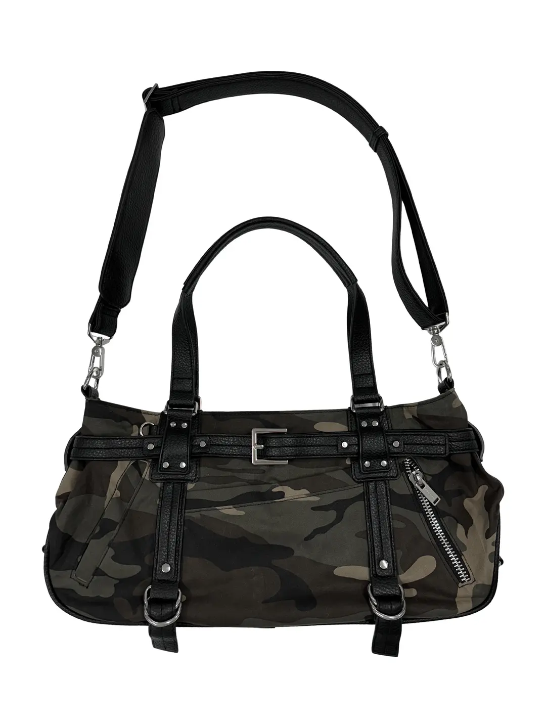 Belted Duffle Bag - Camo