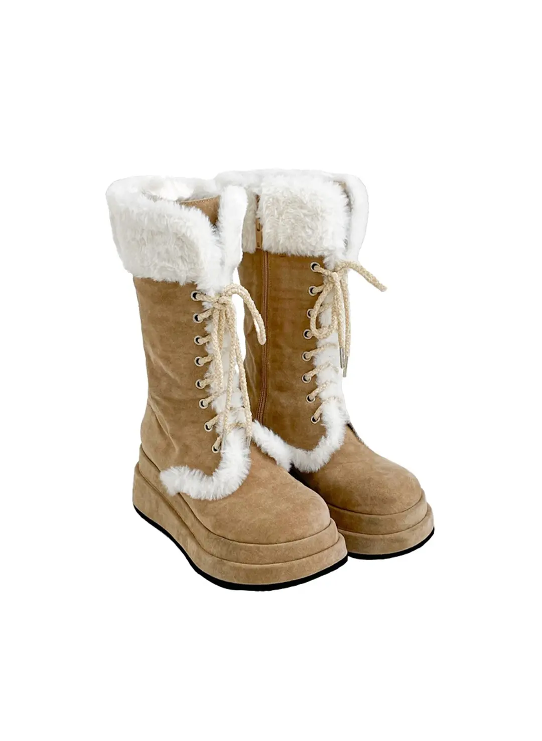 Winter Angel Fur Boots (Angel Beige/Midi)