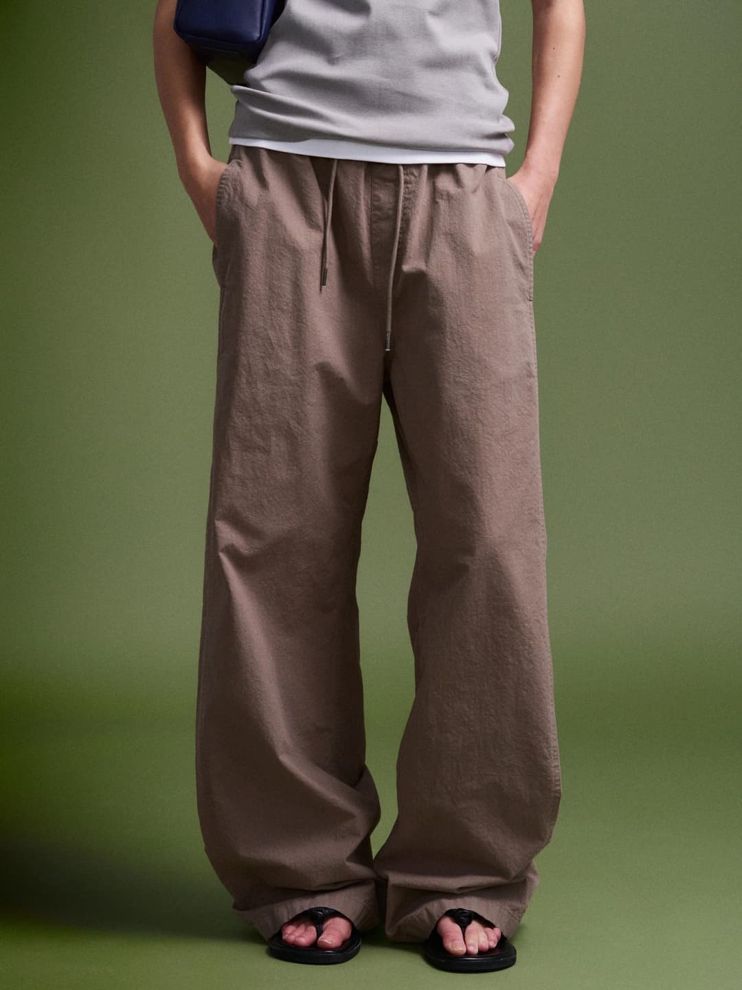 유틸리티 밴딩 팬츠_mocha