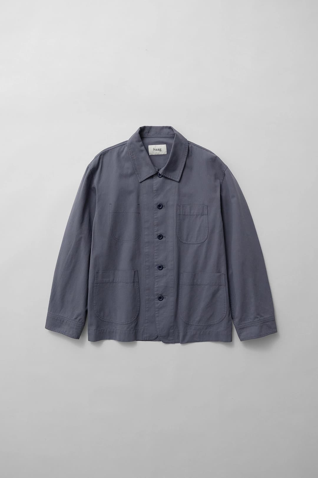 a shirt jacket (ash blue)