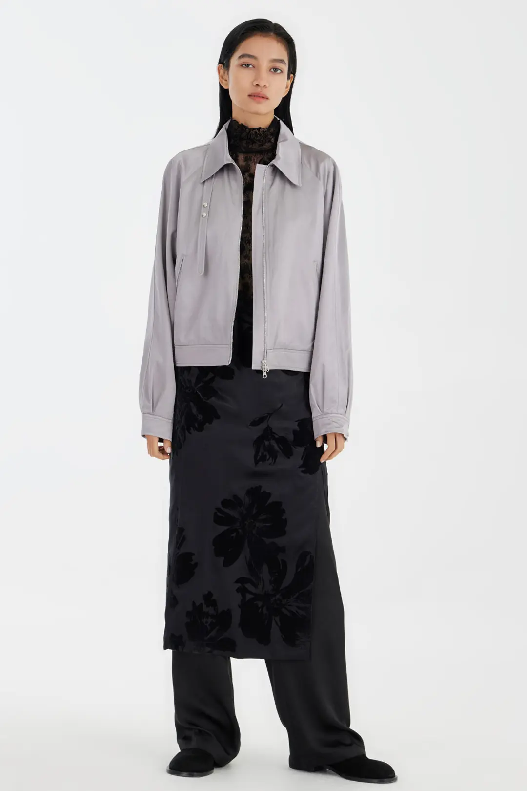 Zipped Blouson Jacket