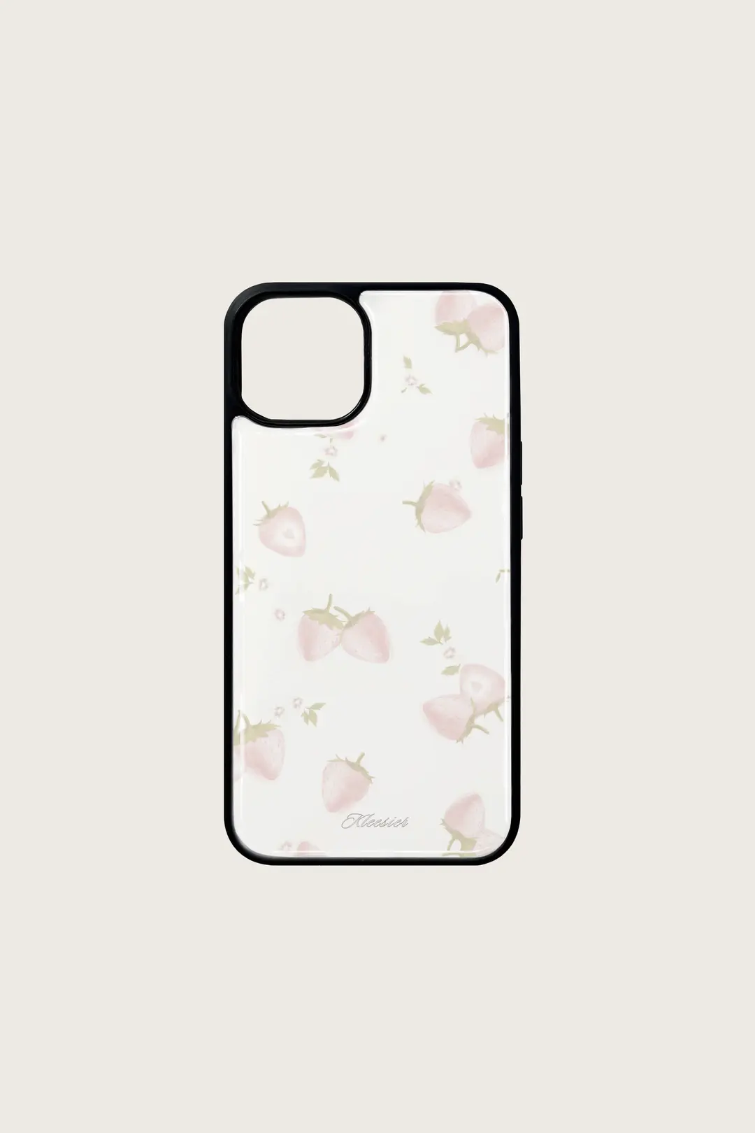 [ 7th Pre-order ] Strawberry cream case, iPhone Black