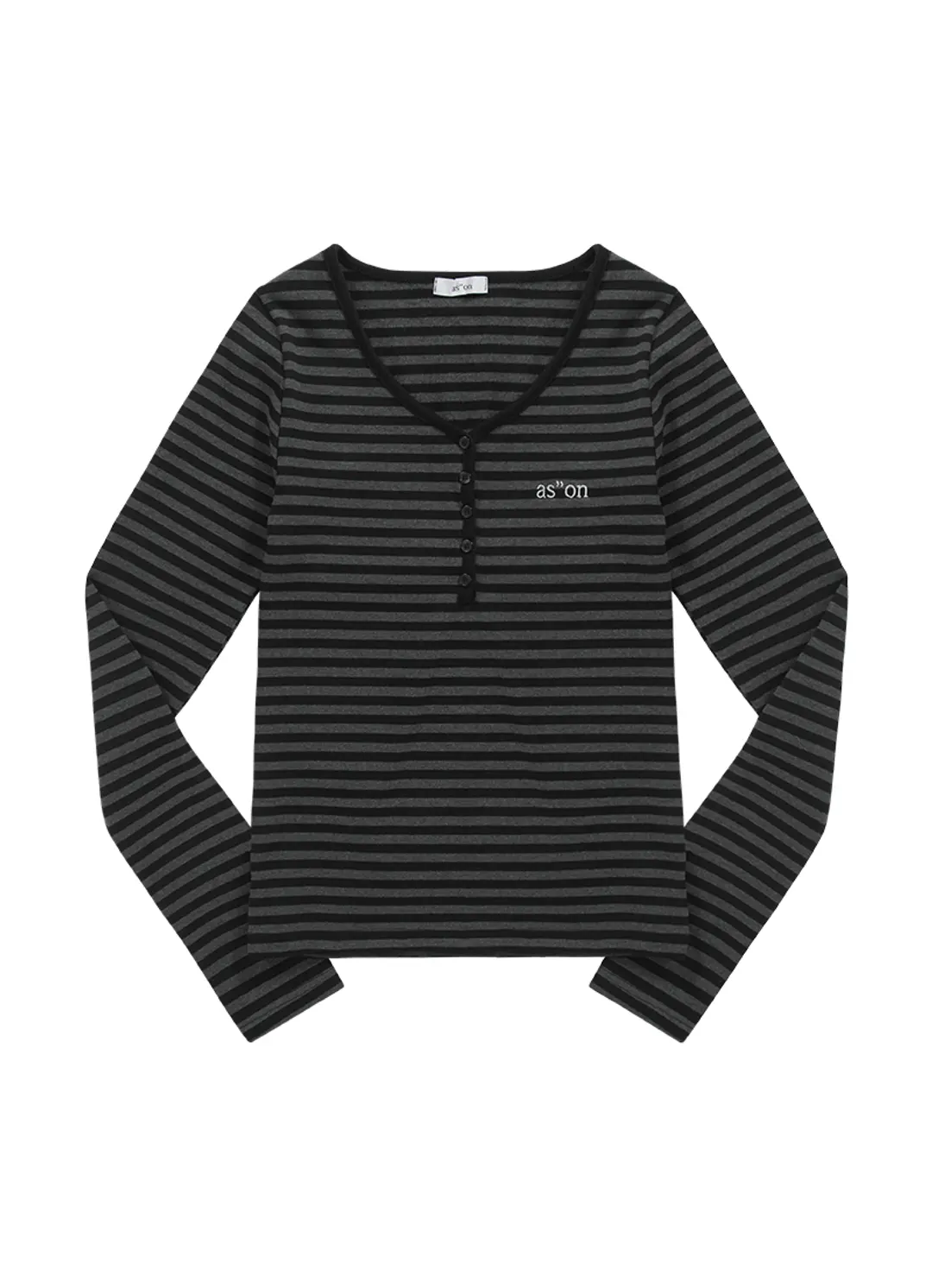 [3월 30일 순차배송] ELLEN STRIPE TEE / BLACK