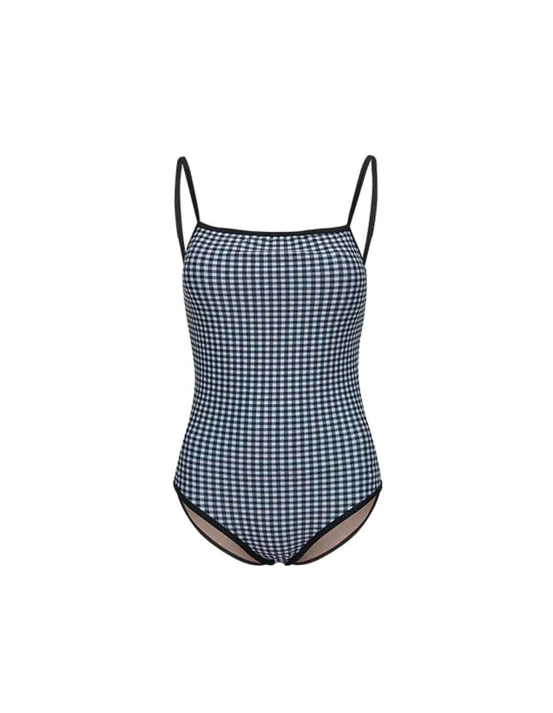 24 Melanie One Piece - Black Check / Black