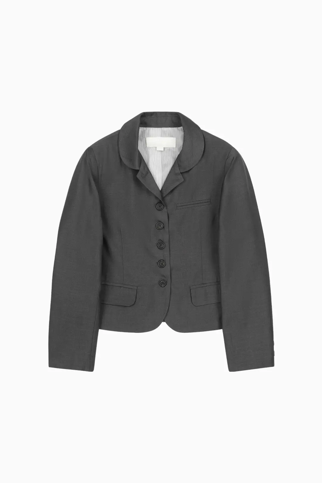 REGULAR BLAZER JACKET, CHARCOAL