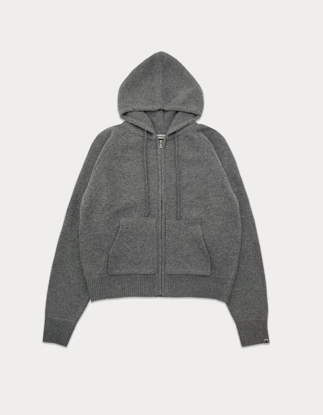 2nd / Essential Knit Hoodie Zip-Up - Grey
