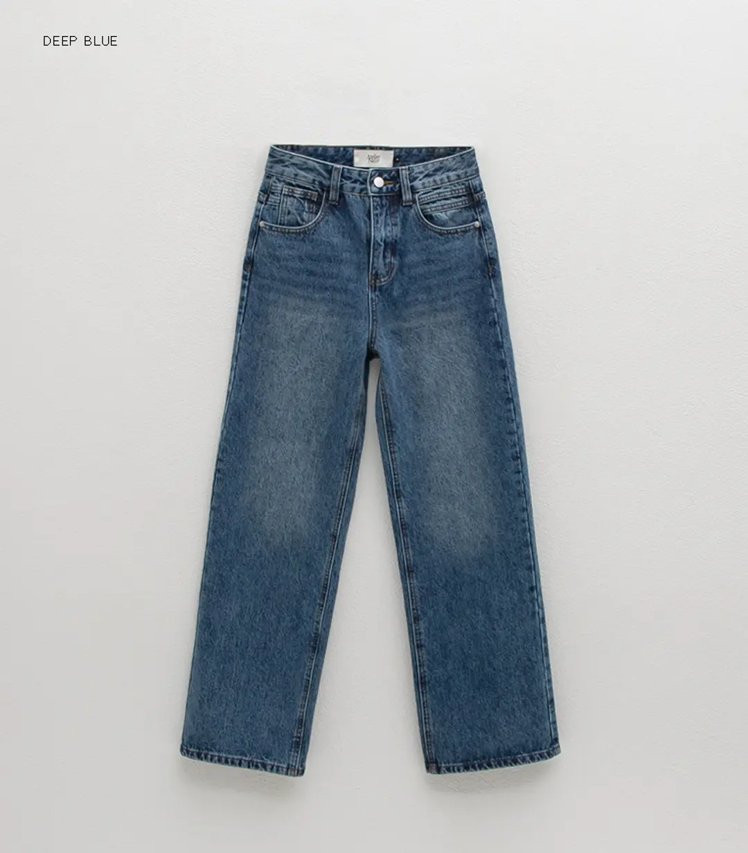 (Z-PT-5614)WARM LOOSE STRAIGHT DENIM PANTS