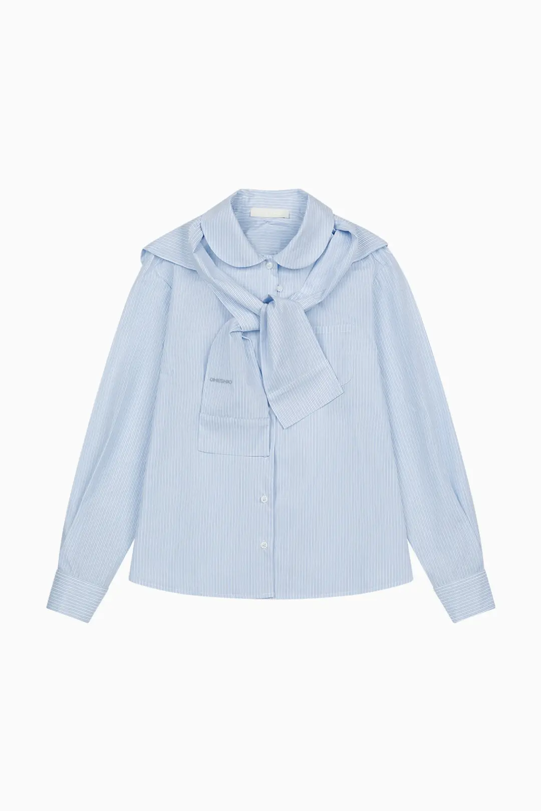 HOODED TWO-WAY SHIRT, BLUE